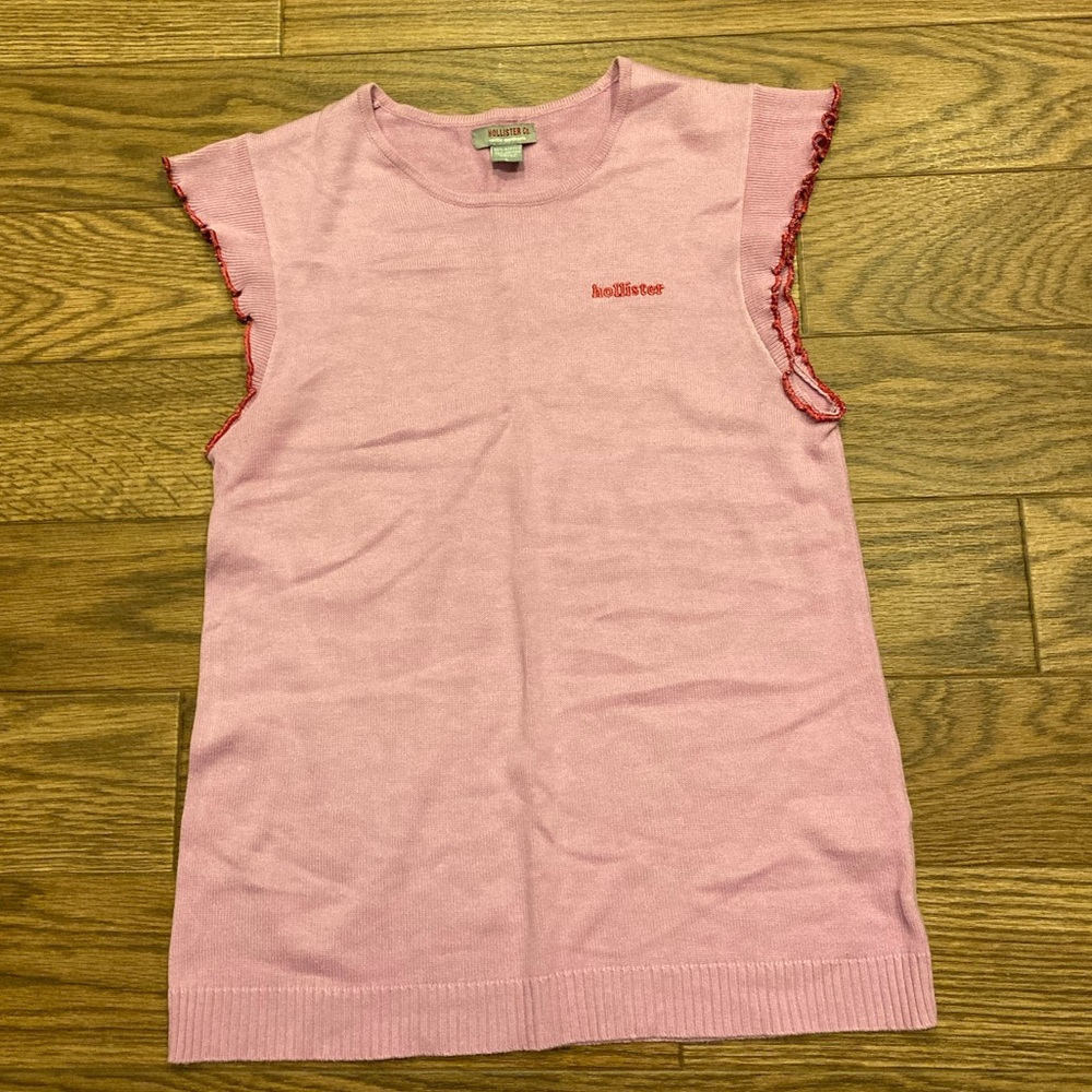 Hollister Ruffle Sleeve Top